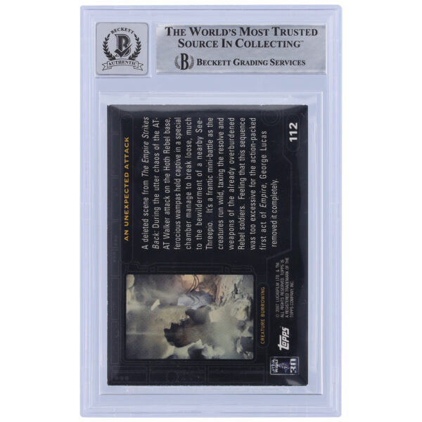 Michael McAlister Star Wars Autographed 2007 Topps 30th Anniversary Red #112 BGS Authenticated 10 Card - Image 6