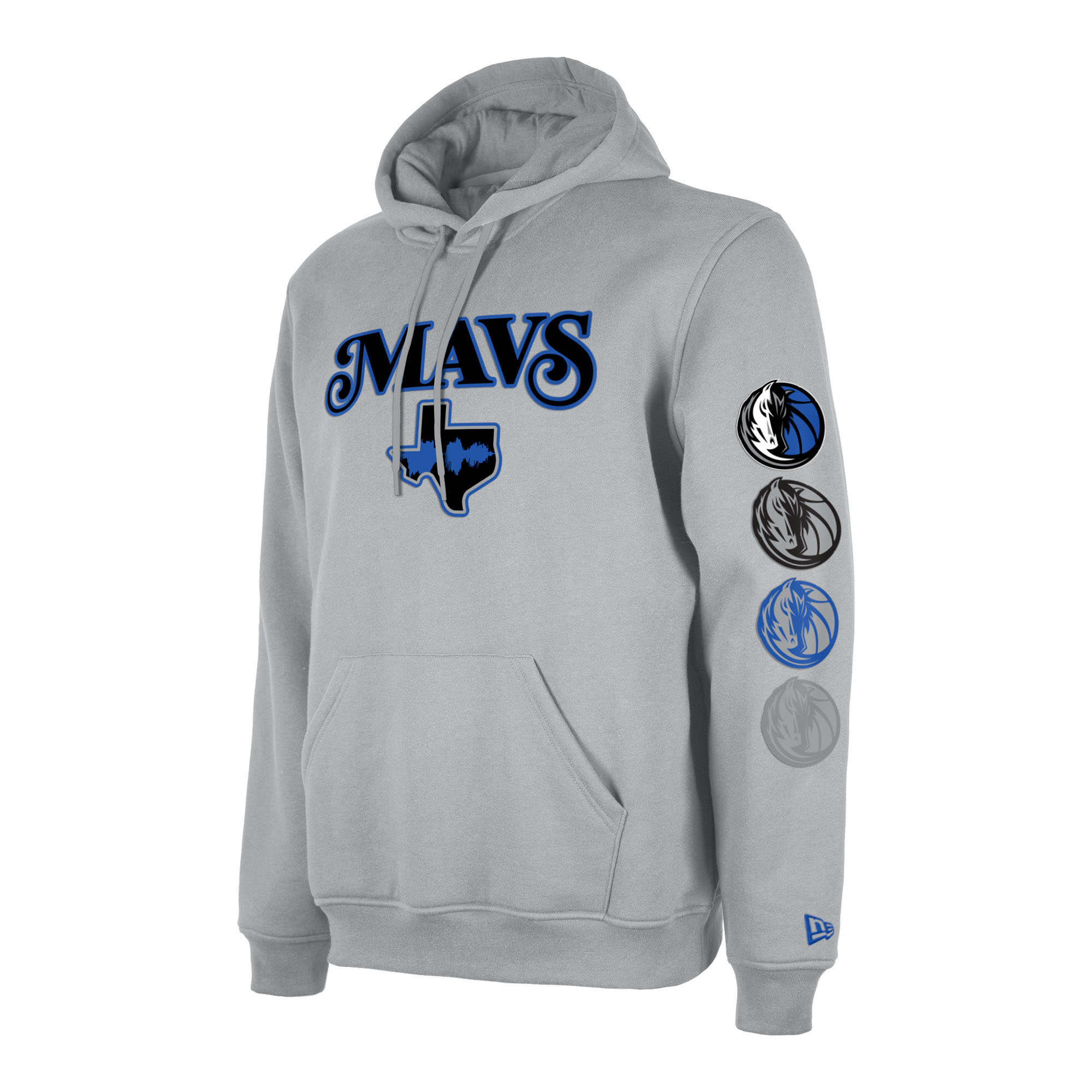 Men's New Era Gray Dallas Mavericks 2023/24 City Edition Pullover Hoodie - Image 3
