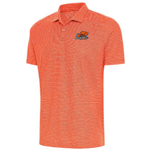 Men's Antigua  Heather Orange Bucknell Bison Esteem Polo
