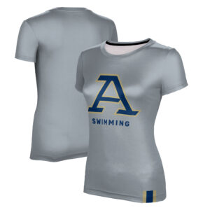 Women's ProSphere Gray Akron Zips Swimming Logo T-Shirt