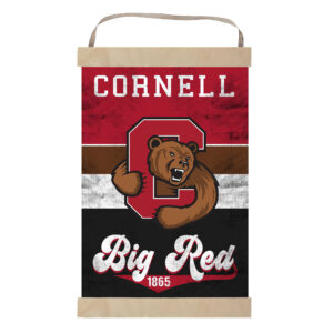 Cornell Big Red Retro Logo Banner Sign