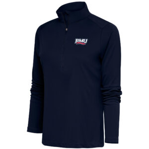 Women's Antigua  Navy Robert Morris Colonials Tribute Half-Zip Top