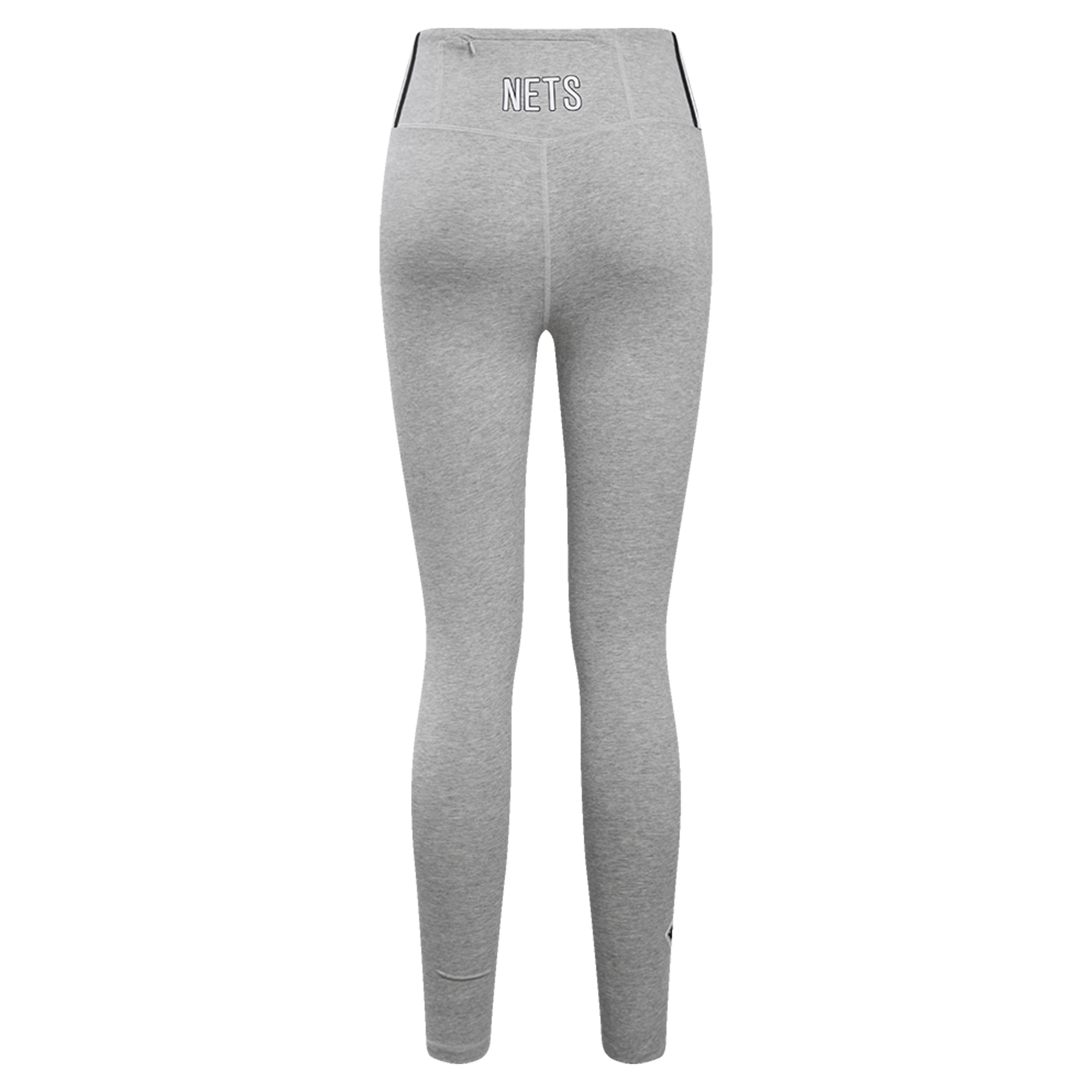 Women's Pro Standard Heather Gray Brooklyn Nets Classic Jersey Leggings - Image 3