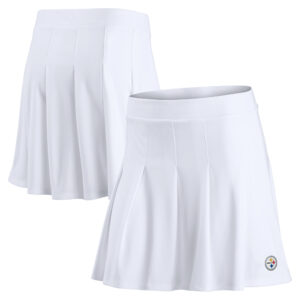 Women's Fanatics White Pittsburgh Steelers Primary Logo Tennis Skort