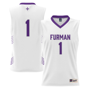 Youth GameDay Greats #1 White Furman Paladins Lightweight Basketball Jersey
