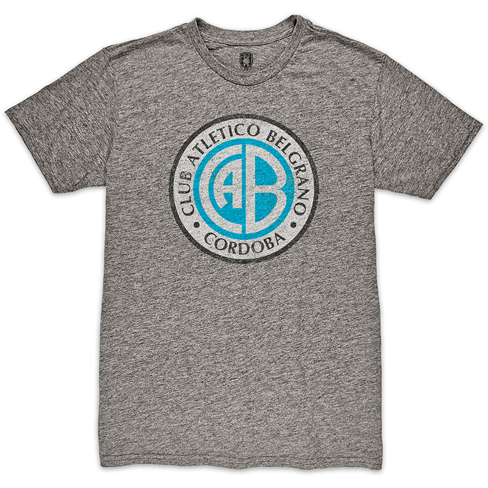 Men's 1863FC Heather Gray Club Atletico Belgrano Color Crest Twisted Tri-Blend Slub T-Shirt - Image 6