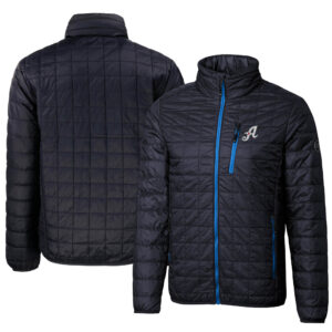 Men's Cutter & Buck Navy Reno Aces Rainier PrimaLoft Eco Insulated Full-Zip Puffer Jacket