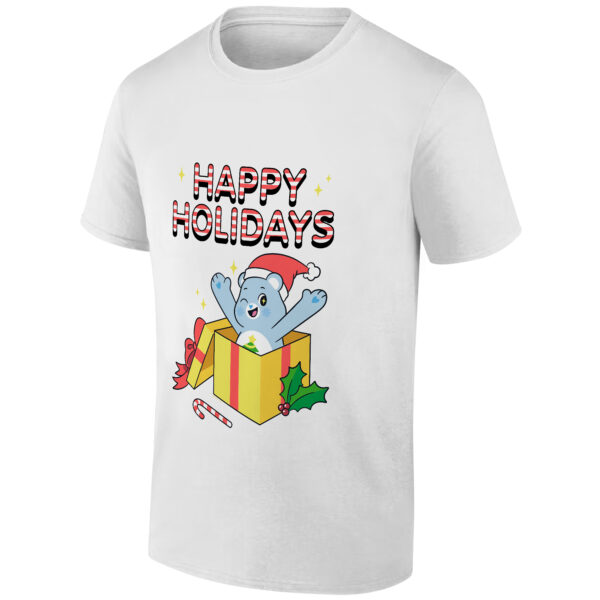Men's Ripple Junction White Care Bears  Holiday Graphic T-Shirt - Image 5