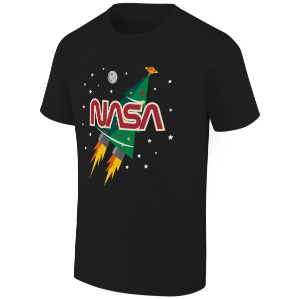 Men's Ripple Junction Black NASA Space Shuttle & Stars Holiday Graphic T-Shirt - Image 5