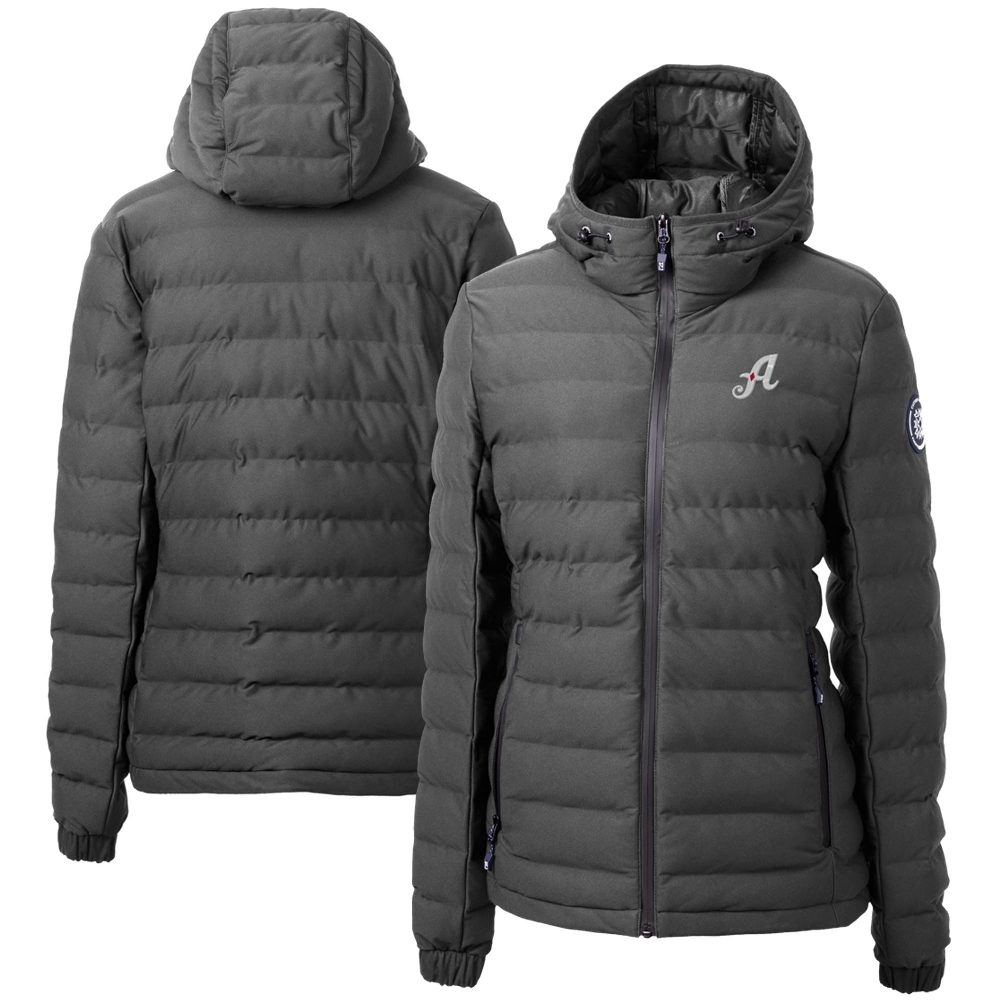 Women's Cutter & Buck Gray Reno Aces Mission Ridge Repreve Puffer Full-Zip Jacket - Image 5