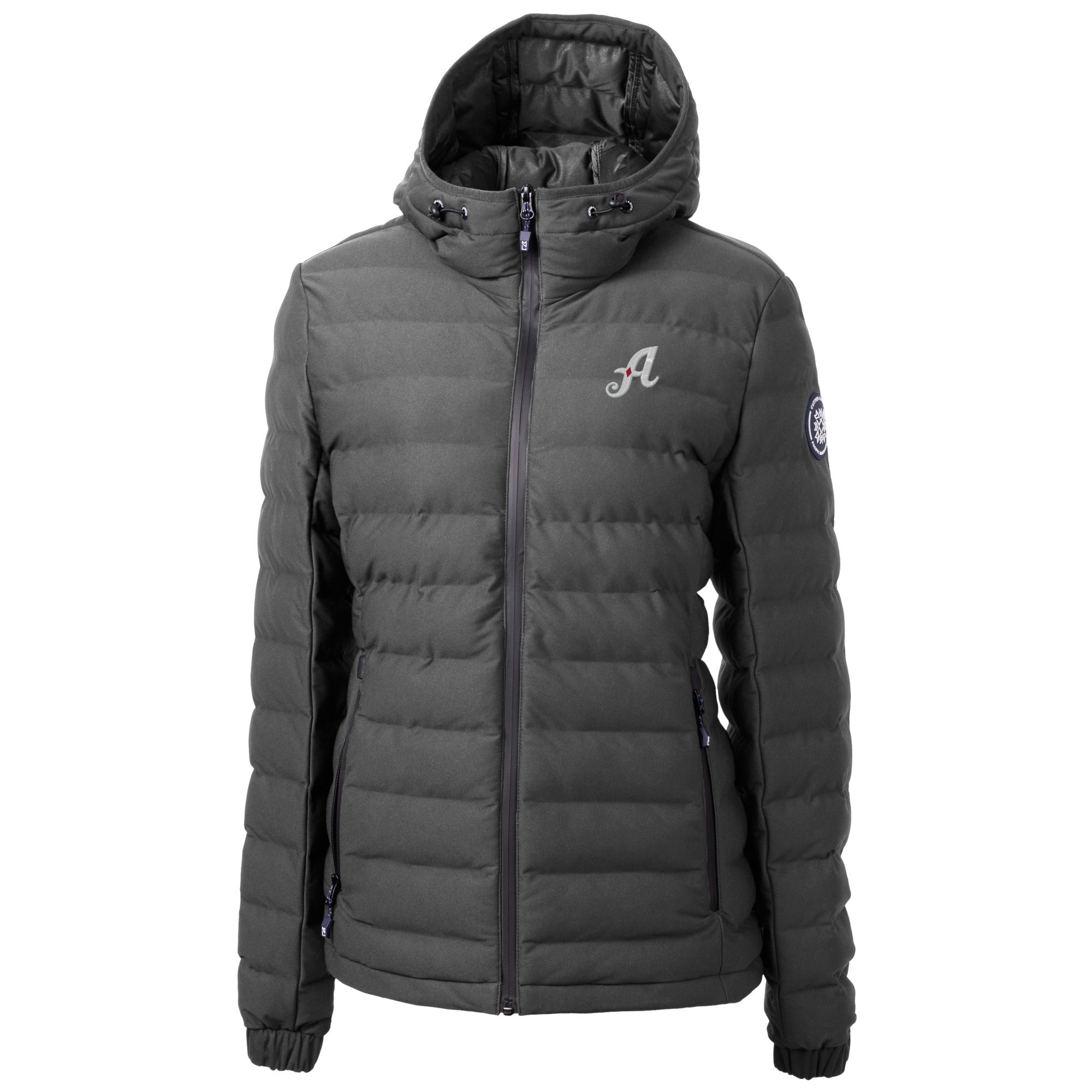 Women's Cutter & Buck Gray Reno Aces Mission Ridge Repreve Puffer Full-Zip Jacket - Image 3