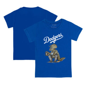 Toddler Tiny Turnip Royal Los Angeles Dodgers Triceratops T-Shirt