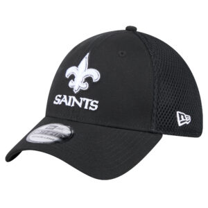 Men's New Era Black New Orleans Saints Main Neo 39THIRTY Flex Hat