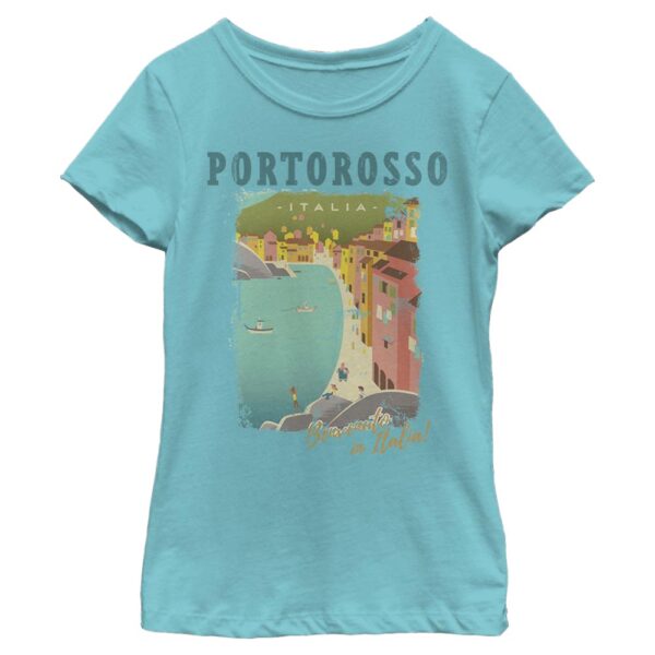 Girl's Mad Engine Turquoise Luca Benvenuto Graphic T-Shirt