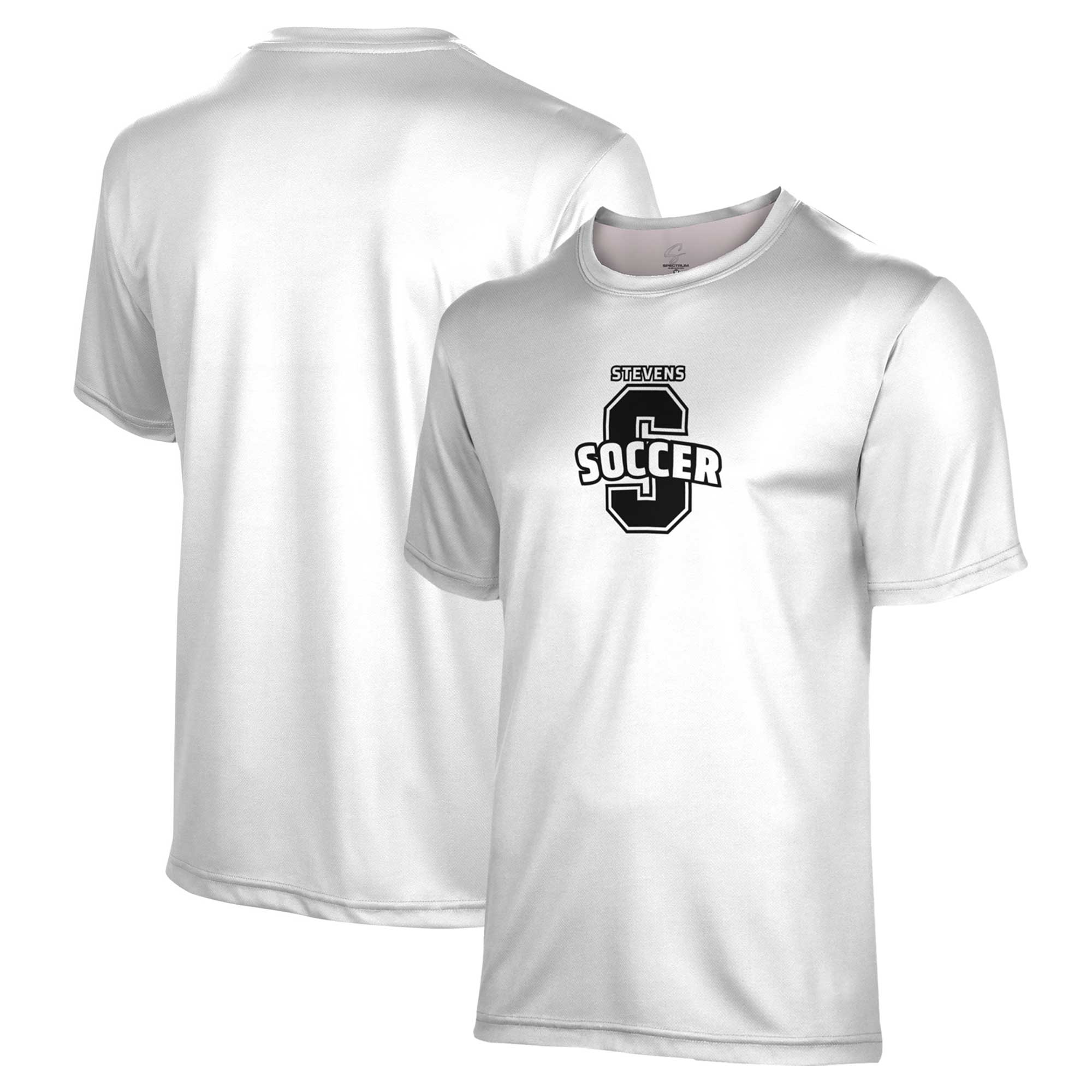 Men's ProSphere White Stevens Institute of Technology Ducks Soccer Bi-Blend T-Shirt - Image 2