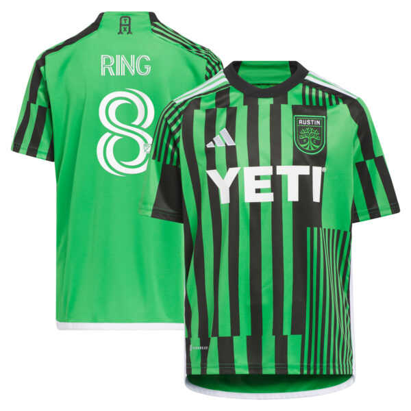 Youth adidas Alexander Ring Green Austin FC 2024 Las Voces Kit Replica Player Jersey