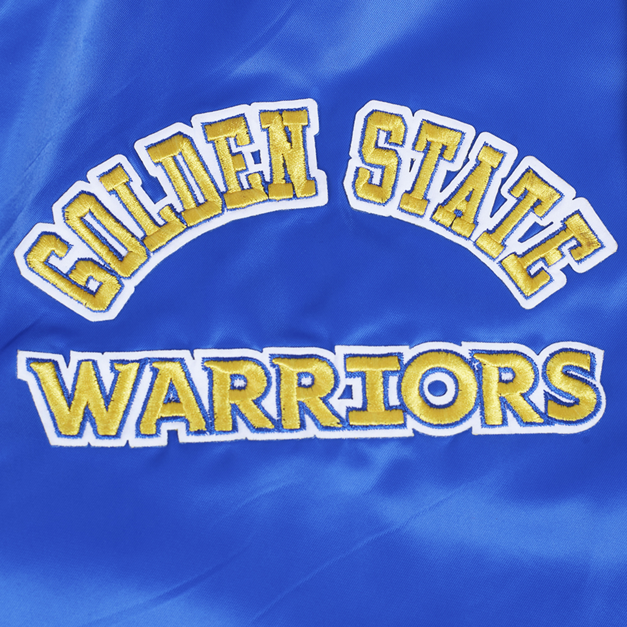 Men's Pro Standard Royal Golden State Warriors Sublimated Satin Full-Snap Jacket - Image 5