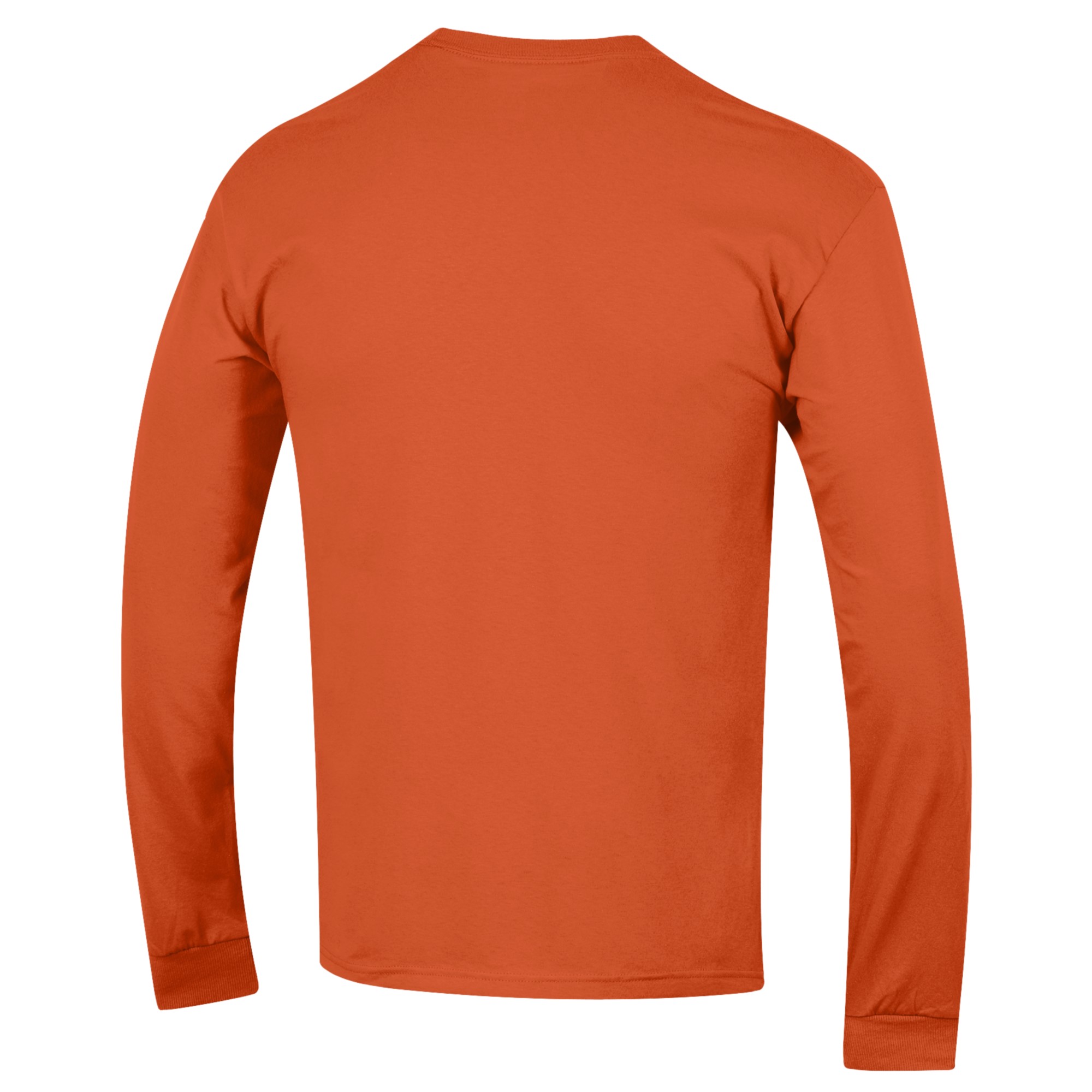 Men's Champion Orange Miami Hurricanes Basketball Stack Long Sleeve T-Shirt - Image 4