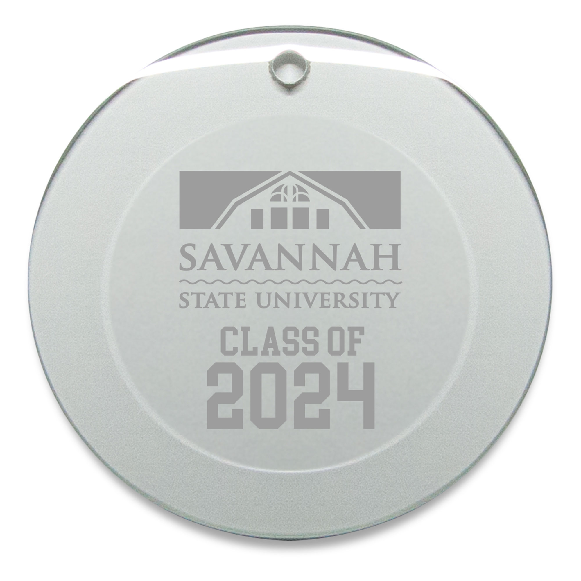 Savannah State Tigers Class of 2024 3" x 3" Circle Ornament