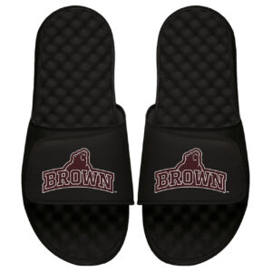 Unisex ISlide Black Brown Bears Stacked Bear Logo Slide Sandals