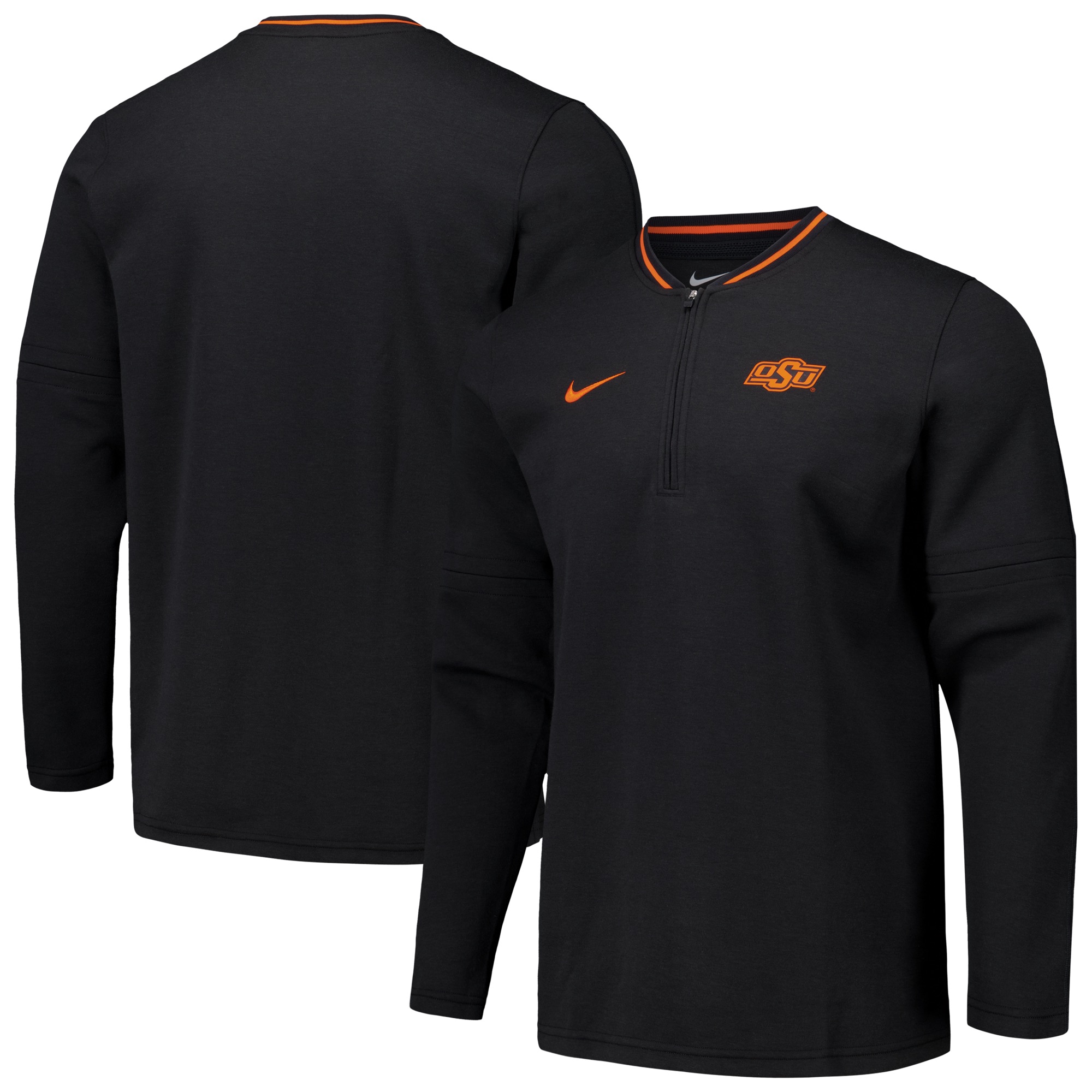 Men's Nike Black Oklahoma State Cowboys Coaches Quarter-Zip Jacket - Image 5