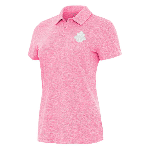 Women's Antigua Pink Toronto FC White Logo Matter Polo