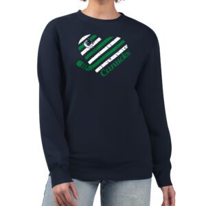 Women's G-III 4Her by Carl Banks  Navy Vancouver Canucks Heart Graphic Pullover Sweatshirt
