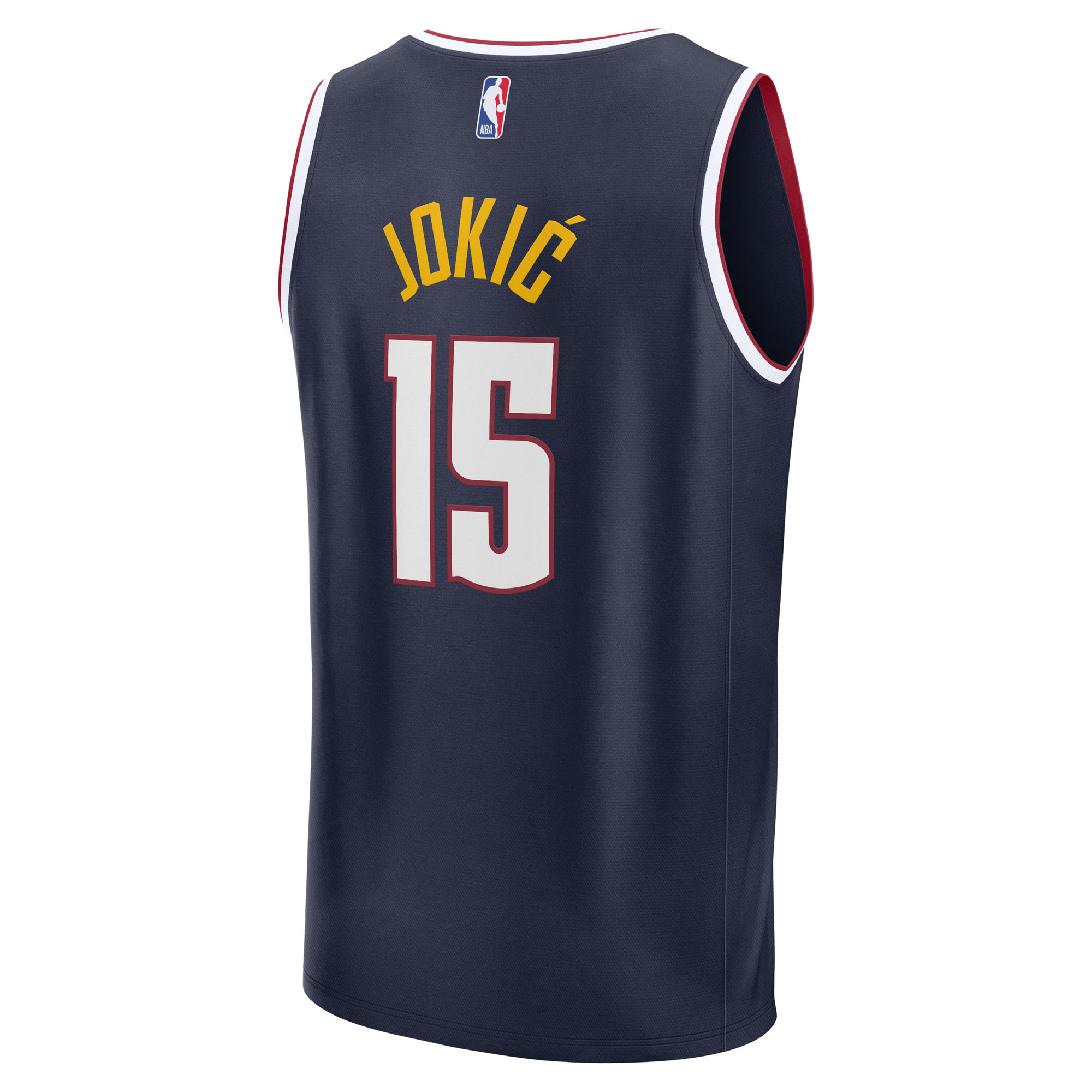 Youth Fanatics Nikola Jokic Navy Denver Nuggets Fast Break Replica Player Jersey - Icon Edition - Image 7