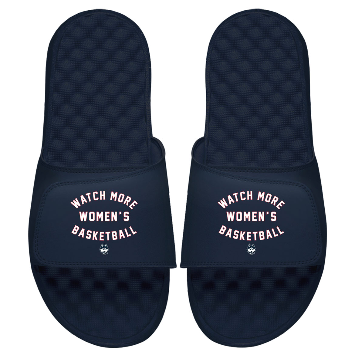 Unisex ISlide Navy UConn Huskies Watch More Women's Basketball Slide Sandals