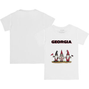 Youth Tiny Turnip White Georgia Bulldogs Gnomes T-Shirt