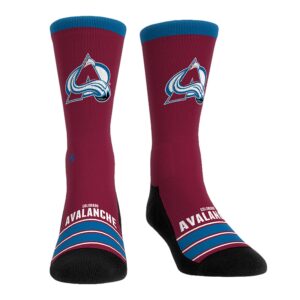 Unisex Rock Em Socks Colorado Avalanche Gametime Stripe Crew Socks