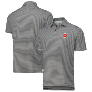 Men's 2024 U.S. Women's Open Fairway & Greene Black/White Owens Stripe Polo