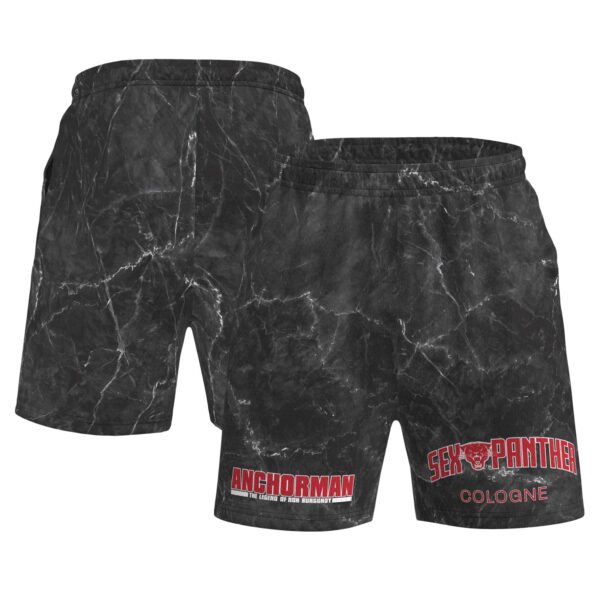 Men's Contenders Clothing  Black Anchorman Sex Panther Mesh Shorts