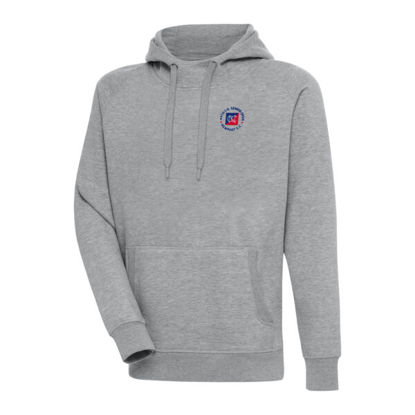 Men's 2024 U.S. Senior Open Antigua Heather Gray Victory Pullover Hoodie