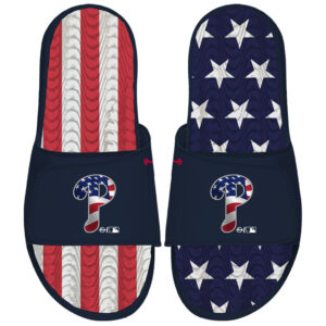Unisex ISlide Navy Philadelphia Phillies Americana Gel Slide Sandals