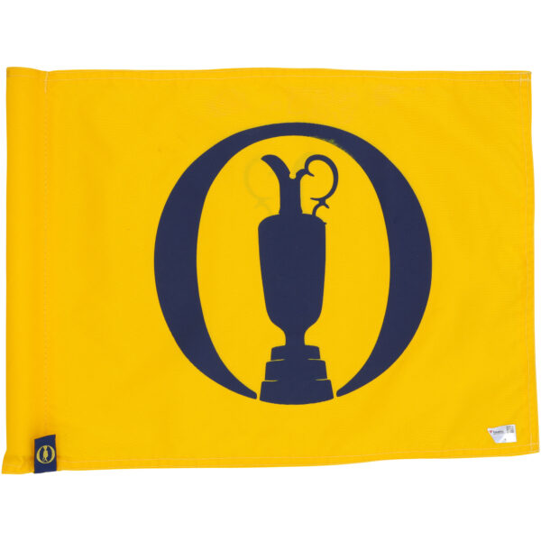 147th Open Championship Practice-Used Yellow Pin Flag