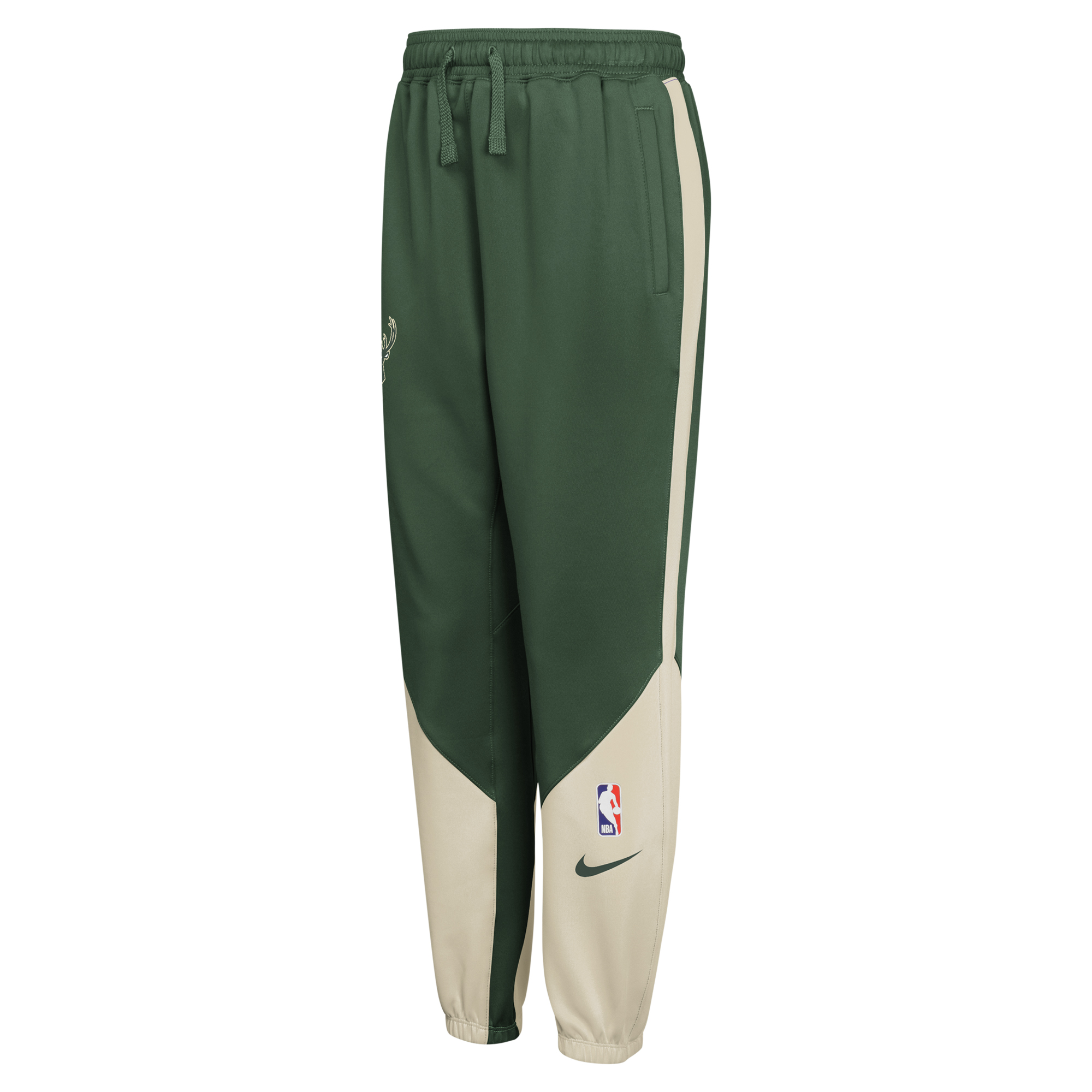Youth Nike Hunter Green Milwaukee Bucks 2024/25 Authentic Showtime Pants - Image 3