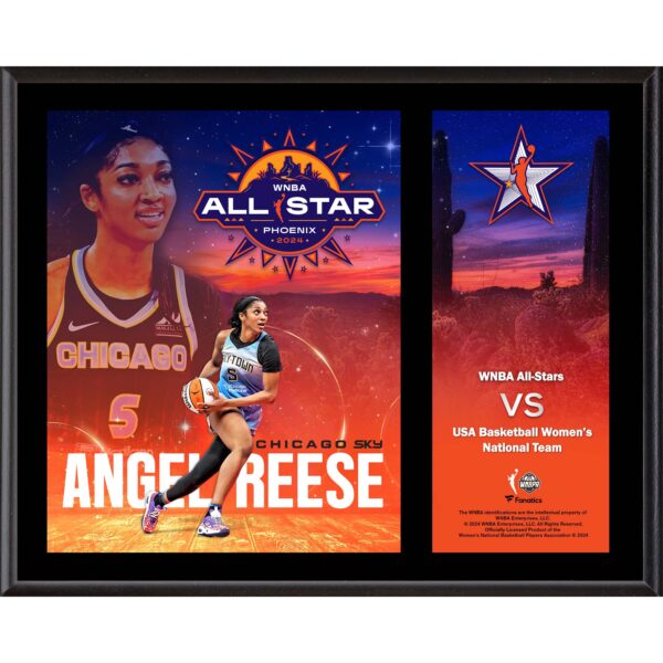 Angel Reese Chicago Sky 12" x 15" 2024 WNBA All-Star Game Sublimated Plaque
