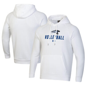 Men's Under Armour White Purdue Fort Wayne Mastodons Rival Fleece Pullover Hoodie