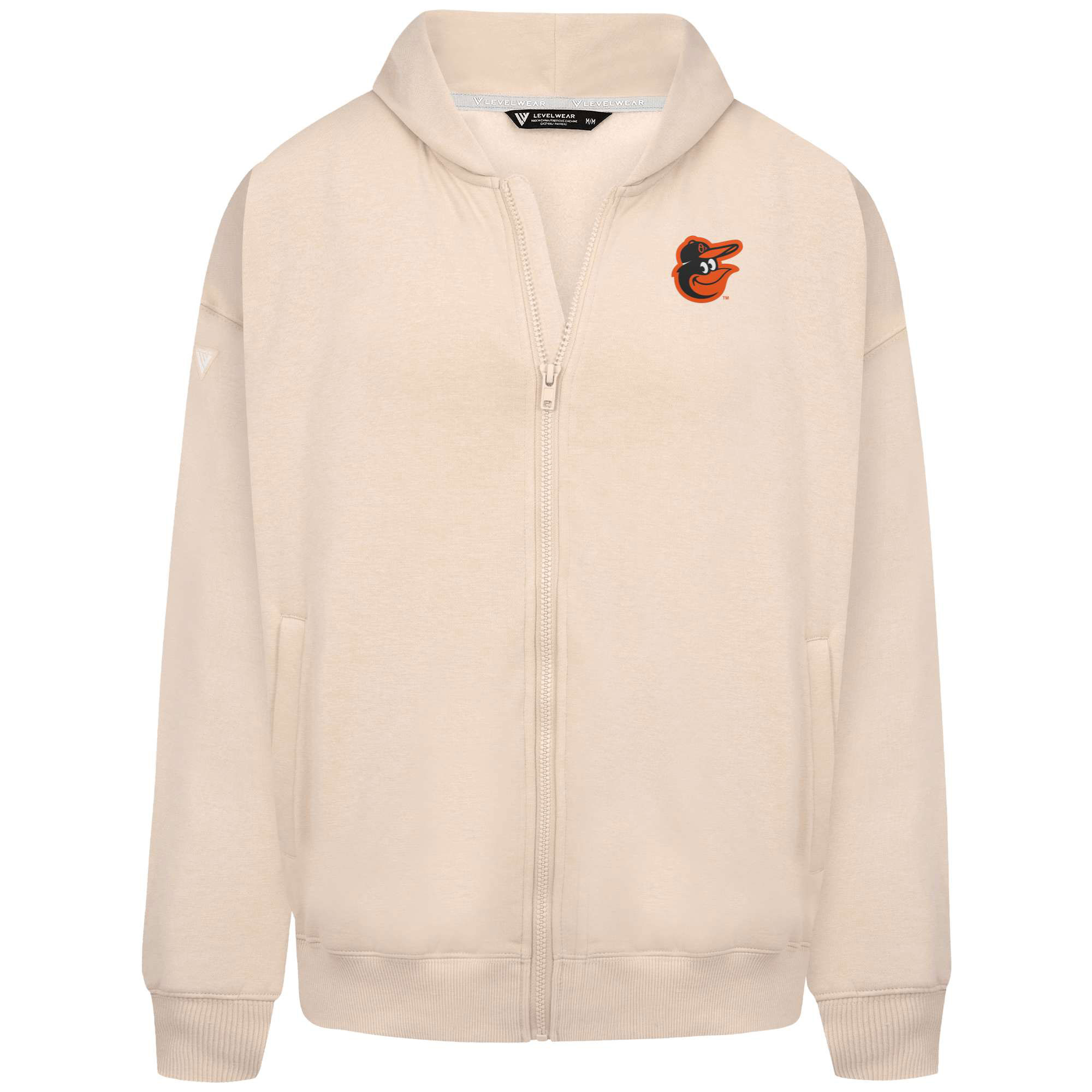 Men's Levelwear Khaki Baltimore Orioles Uphill Primary Full-Zip Hoodie - Image 3