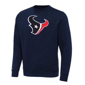 Men's Antigua Navy Houston Texans Victory Pullover Sweatshirt