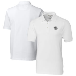 Men's Cutter & Buck White Philadelphia Phillies Advantage Pique DryTec Tri-Blend Polo