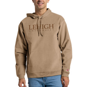 Men's League Collegiate Wear Tan Lehigh Mountain Hawks Stretch Corduroy Pullover Hoodie