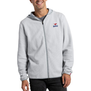 Men's League Collegiate Wear Gray SMU Mustangs Summit Full-Zip Hoodie