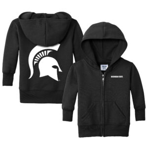 Toddler Chad & Jake  Black Michigan State Spartans Logo Full-Zip Hoodie Jacket