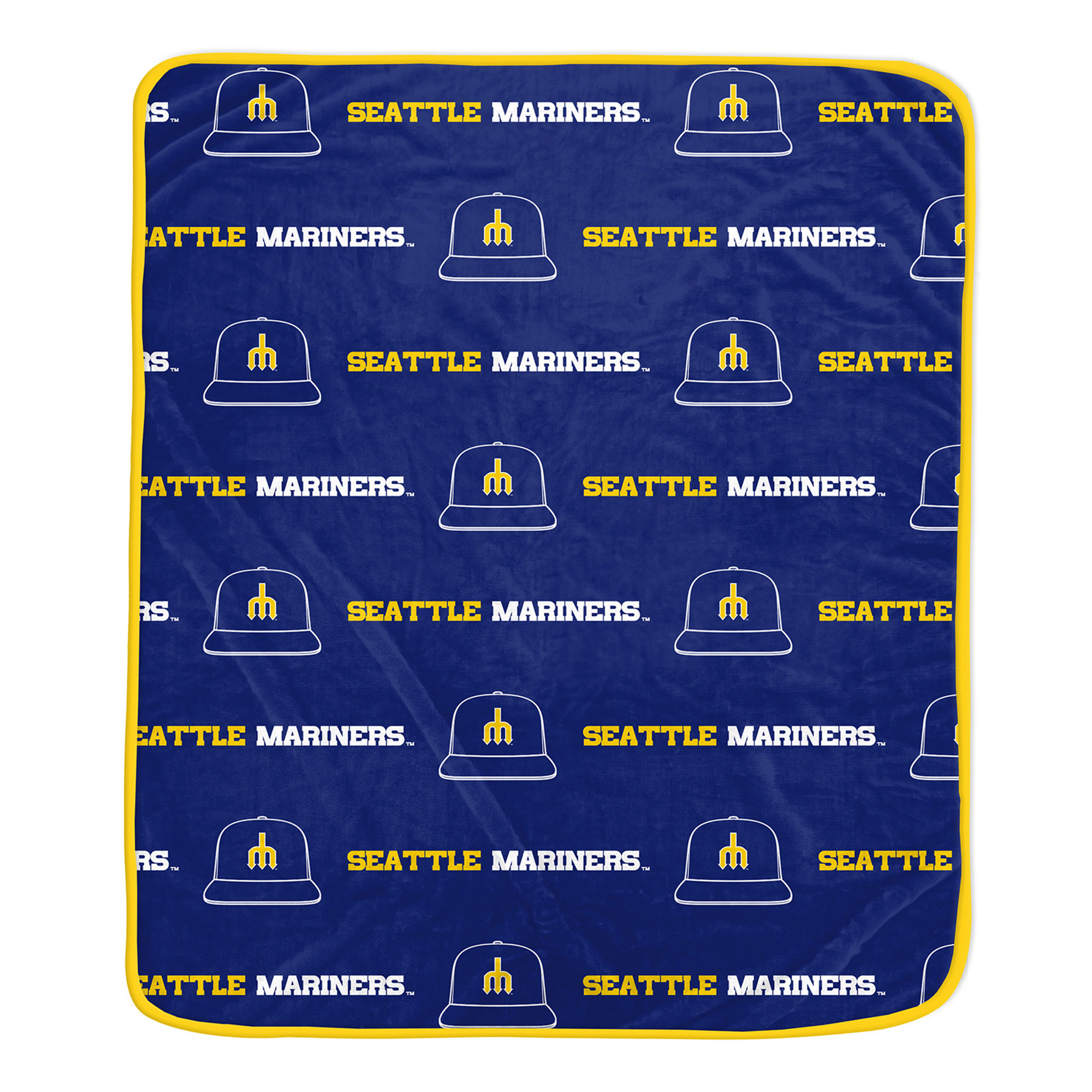 Pegasus Seattle Mariners 60" x 72" Repeat Logo Wordmark Ultra Soft Blanket