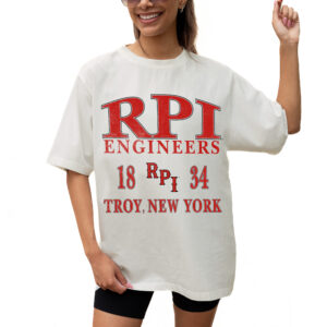 Women's Gameday Couture Cream Rensselaer Polytechnic Institute Engineers Unity Oversized T-Shirt