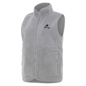 Women's Antigua  Gray Colorado Avalanche Nostalgic Full-Zip Vest