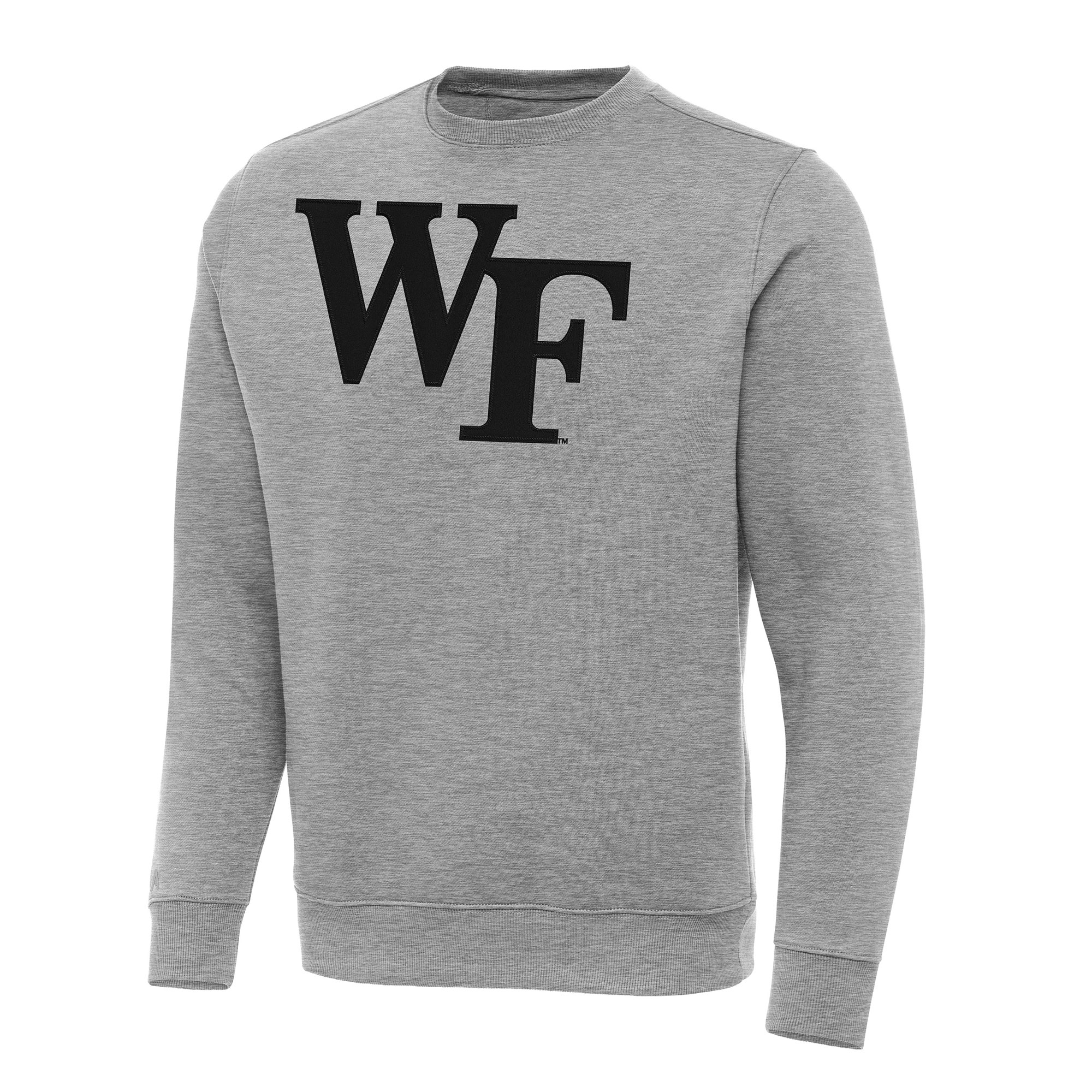 Men's Antigua Heather Gray Wake Forest Demon Deacons Big & Tall Victory Pullover Sweatshirt