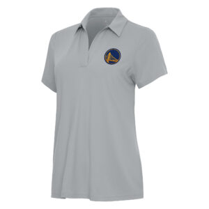 Women's Antigua Gray Golden State Warriors Era Polo